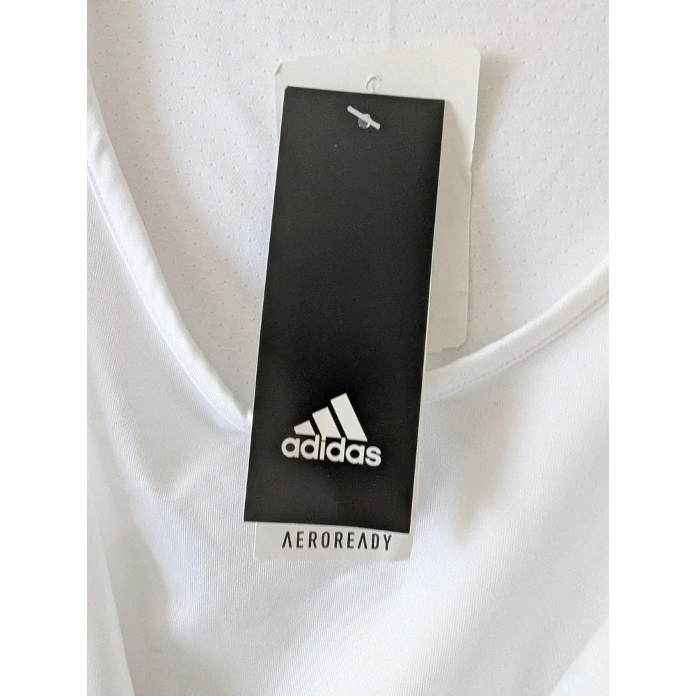 Adidas Padded Tank Top White‎ AEROREADY Men's 2XL Basketball Football